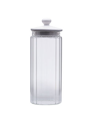 Ribbed Ceramic Lid Canister thumbnail 2
