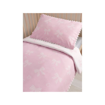 Pink Bows Ric Rac Toddler Reversible Duvet Set thumbnail 2