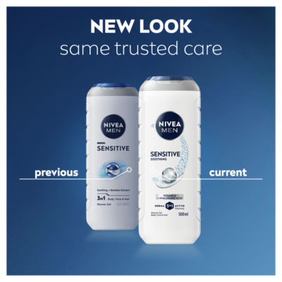 Men Sensitive Shower Gel 500ml thumbnail 3