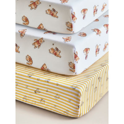 Disney Winnie the Pooh Jersey Cotton Moses Sheets - Set of 3