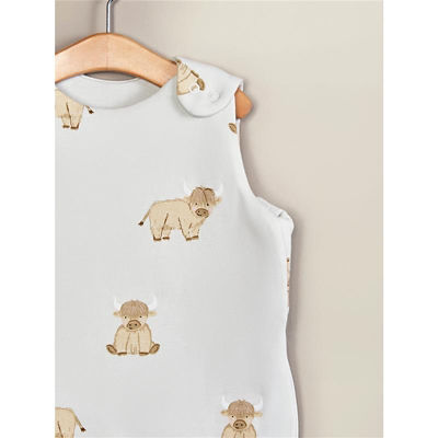 Beige Highland Cow Jersey Cotton Sleep Bag thumbnail 4