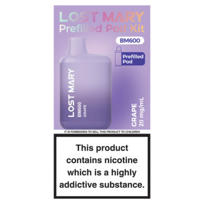 BM600 Grape Prefilled Pod Kit 20mg/ml thumbnail 2