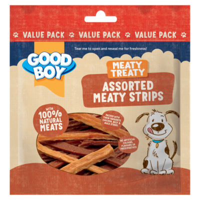 Meaty Treaty Assorted Meaty Strips 220g thumbnail 2