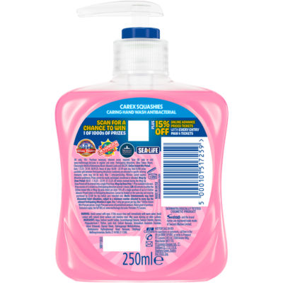 Squashies Drumstick Strawberry & Cream Antibacterial Caring Hand Wash 250ml thumbnail 2