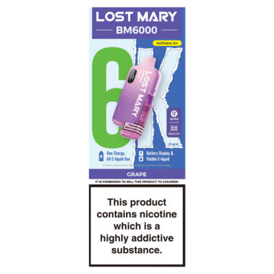 BM6000 Grape Refillable Kit 20mg/ml