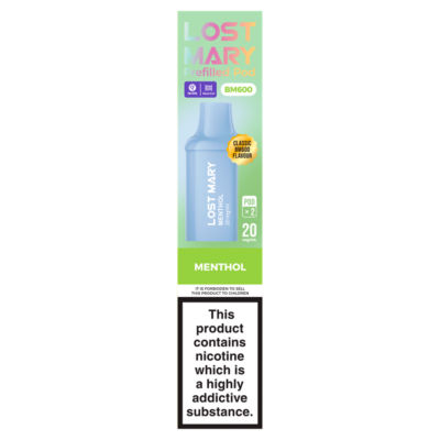 BM600 2 Menthol Prefilled Pod 20mg/ml