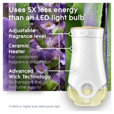 Electric Scented Oil Plug In Holder & Refill Eucalyptus & Lavender 20ml thumbnail 4