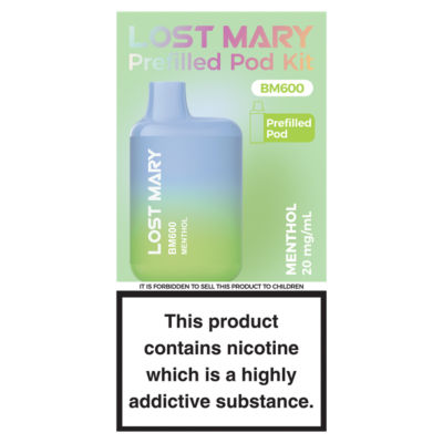 BM600 Menthol Prefilled Pod Kit 20mg/ml thumbnail 2