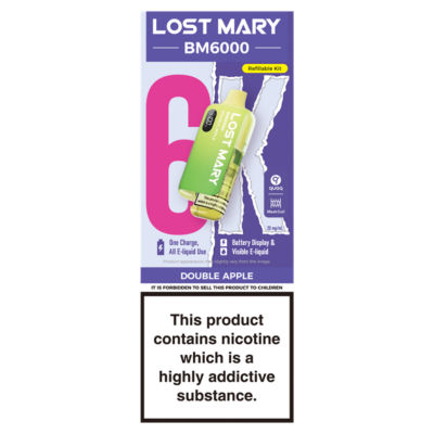 BM6000 Double Apple Refillable Kit 20mg/ml