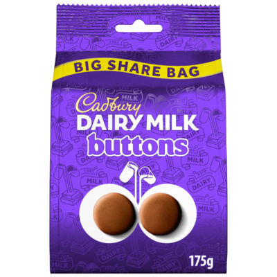 Dairy Milk Buttons Chocolate Large Sharing Bag 175 g thumbnail 2