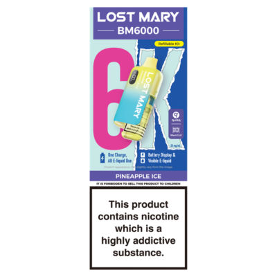 BM6000 Pineapple Ice Refillable Kit 20mg/ml