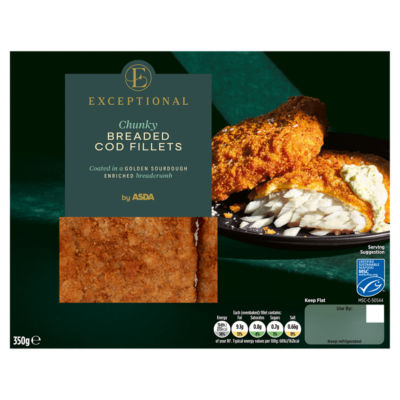 Exceptional by  Chunky Breaded Cod Fillets 350g thumbnail 2
