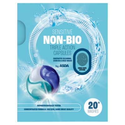 Sensitive Non-Bio Triple Action Capsules 20 Washes thumbnail 2