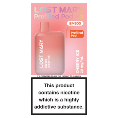 BM600 Cherry Ice Prefilled Pod Kit 20mg/ml thumbnail 2