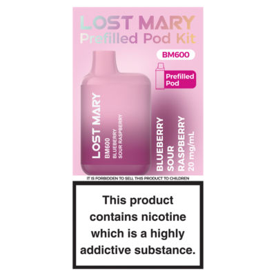 BM600 Blueberry Sour Raspberry Prefilled Pod Kit 20mg/ml