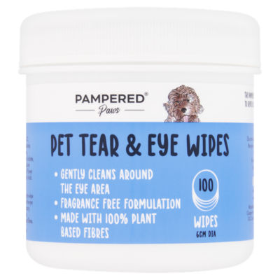 100 Pet Tear & Eye Wipes thumbnail 2