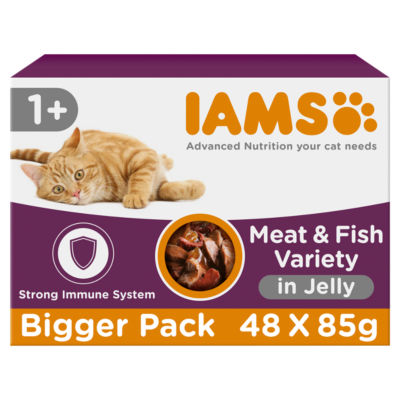 Advanced Nutrition Adult Wet Cat Food Meat & Fish Variety Mix in Jelly 48 x 85g thumbnail 2