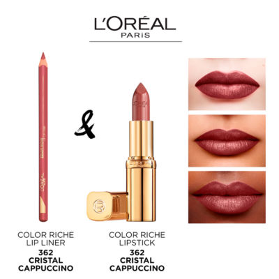 L’Oreal Paris Color Riche Satin lip liner, 635 Worth It Medium, nourishing, Argan Oil, Vitamin E thumbnail 4