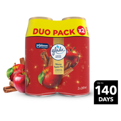 Autospray Twin Refill Warm Apple Pie Air Freshener 2x269ml thumbnail 2