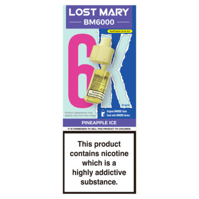 BM6000 Pineapple Ice Refillable Pod Kit 20mg/ml thumbnail 2