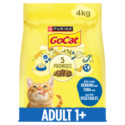 GO-CAT Herring with Vegetables Dry Cat Food 4kg thumbnail 2