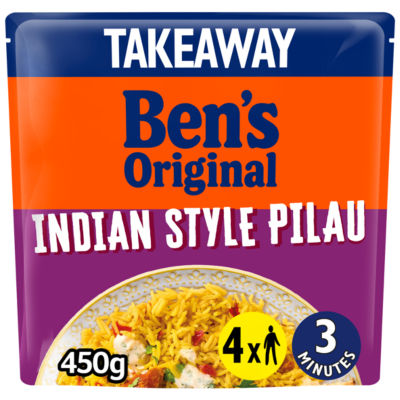 Takeaway Indian Style Pilau Microwave Rice 450g