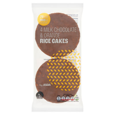 4 Milk Chocolate & Orange Rice Cakes 60g thumbnail 2