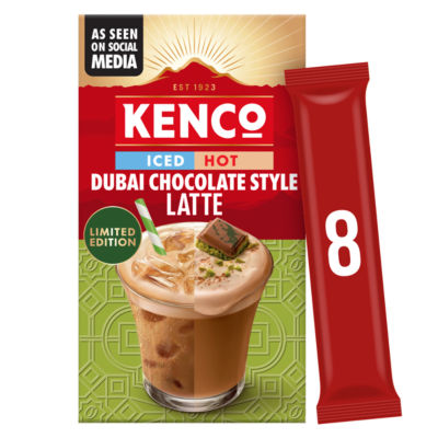 Limited Edition Iced Hot Dubai Chocolate Style Latte Coffee Sachets x8 thumbnail 2