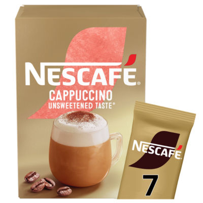 Cappuccino Unsweetened Taste Instant Coffee 7 x 14.2g Sachets thumbnail 2