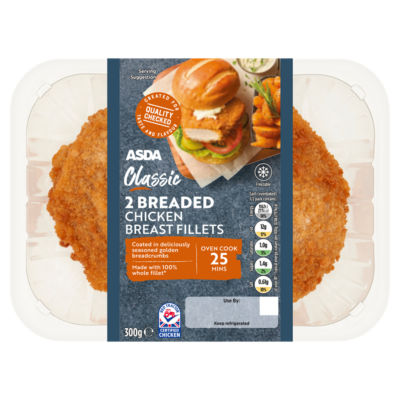 2 Classic Breaded Chicken Breast Fillets 300g thumbnail 2