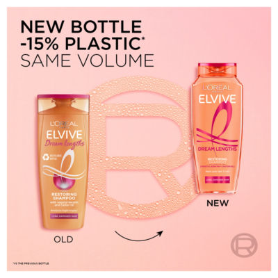 Elvive Dream Lengths Restoring Shampoo - Long Hair, Vegetal Keratin, Castor Oil, 250ml thumbnail 3