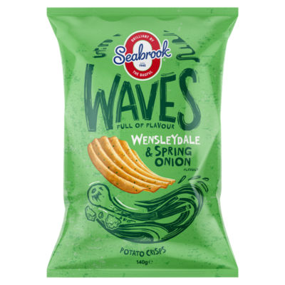 Wensleydale & Spring Onion Flavour Potato Crisps 140g