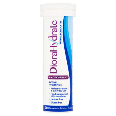 DioraHydrate 20 Blackcurrant Effervescent Tablets thumbnail 2