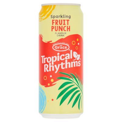 Tropical Rhythms Sparkling Fruit Punch Flavour Drink 330ml thumbnail 2