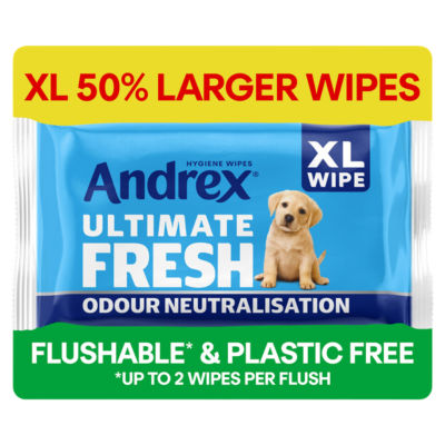 Andrex Ultimate Fresh Flushable XL Hygiene Wipes