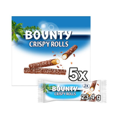 Crispy Rolls Coconut & Milk Chocolate Bars 5 x 23.4g thumbnail 2