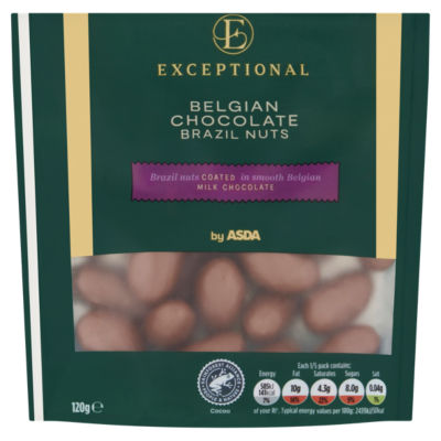 Exceptional by Belgian Chocolate Brazil Nuts 120g