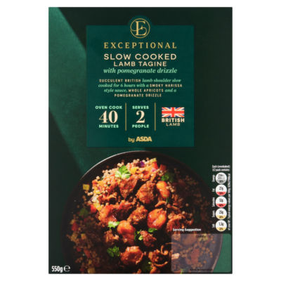 Slow Cooked Lamb Tagine with Pomegranate Drizzle 550g