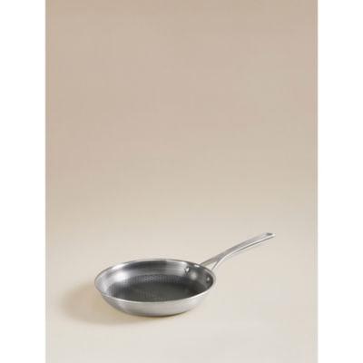 Brushed Stainless Steel Frying Pan 25cm