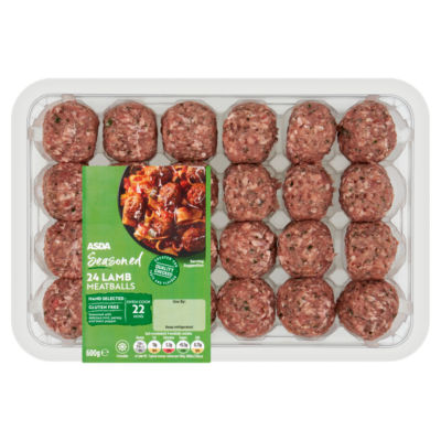 24 Seasoned Lamb Meatballs 600g