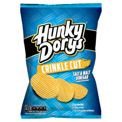Crinkle Cut Salt & Malt Vinegar Flavour Potato Crisps 130g thumbnail 2