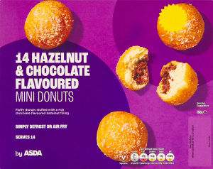 14 Hazelnut & Chocolate Flavoured Mini Donuts 160g thumbnail 2