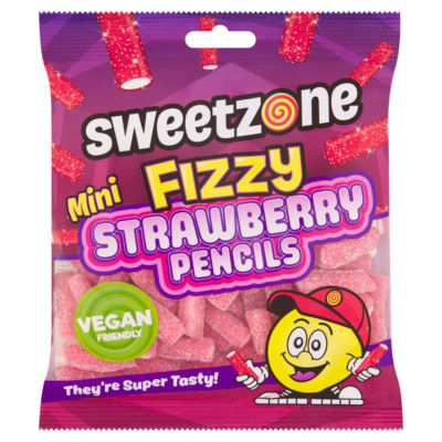 Mini Fizzy Strawberry Pencils 180g thumbnail 2