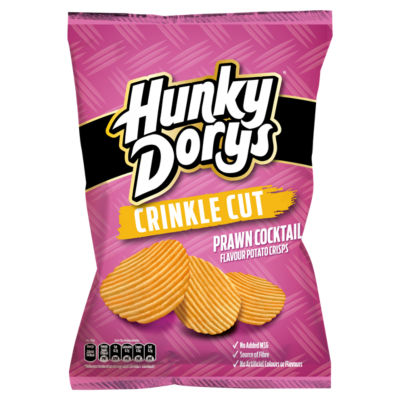 Crinkle Cut Prawn Cocktail Flavour Potato Crisps 130g thumbnail 2
