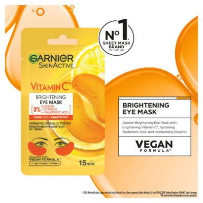 Vitamin C* Brightening Eye Mask, with 3% Glycerin, Vitamin C* and Hyaluronic Acid, 5g thumbnail 3