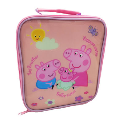 Insulated kids lunch bag with handle
