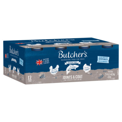Butcher's Joints & Coat Dog Food Tins 12x390g