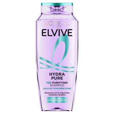 L’Oréal Paris Elvive Hydra Pure 72H Purifying Shampoo, for Oily Scalp & Dehydrated Lengths, 250ml thumbnail 2