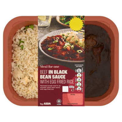 Meal for One Beef in Black Bean Sauce with Egg Fried Rice 400g