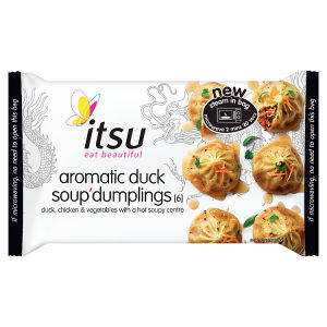 itsu aromatic duck soup dumplings 168g